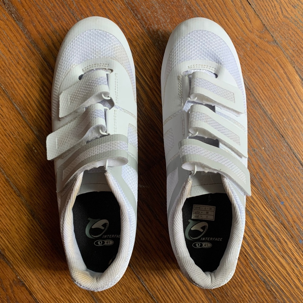 Pearl Izumi Quest Road White cycling shoes, W size EU 41 / USA 9, worn once
